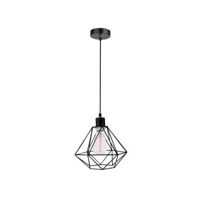 Nova Luce Pietra - Hängeleuchte - Ø 20 x 120 cm - schwarz