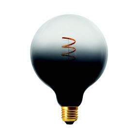Daylight Italia Coriandoli LED Lampe - Ø 12,5 x 17,2 cm - E27 - 4W dimmbar - schwarz/transparent