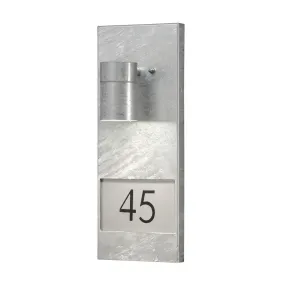 Konstsmide Modena House Number - Außenwandleuchte - 16 x 11 x 41 cm - IP44 - verzinkter stahl