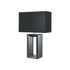 Searchlight Mirror - Tischleuchte - 58 cm - schwarz