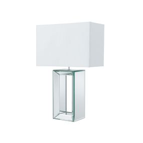 Searchlight Mirror - Tischleuchte - 58 cm - weiß