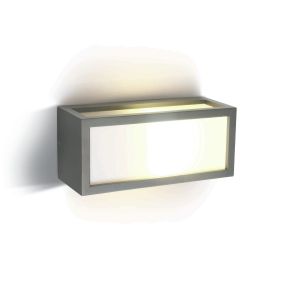 ONE Light Outdoor E27 Square - Außenwandleuchte - 25 x 10 x 11 cm - IP54 - grau