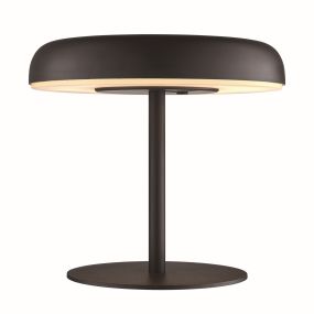 Nordlux Elmer Solar - batteriebetriebene Tischleuchte für draußen - Ø 13 x 17 cm - 3 Stufen dimmbar - 2W LED inkl. - IP44 - schwarz