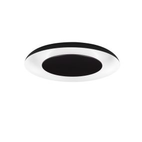 Nova Luce Epos - Deckenleuchte - Ø 60 x 6 cm - 38W dimmbar LED inkl. - Sand schwarz und Weiß