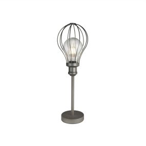 Searchlight Balloon Cage - Tischleuchte - 50,5 cm - silber