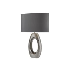 Searchlight Artisan - Tischleuchte - 61 cm - Chrom und Grau