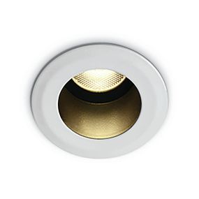 ONE Light COB Dark Light Range - Einbaustrahler - Ø 53 mm, Ø 42 mm Einbaumaß - 7W LED inkl. - IP44 - weiß
