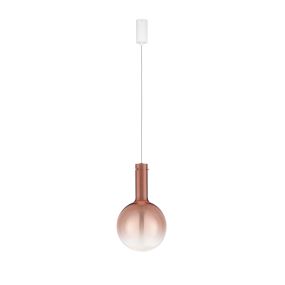 Nova Luce Nostos - Hängelampe - Ø 25 x 170 cm - 6W dimmbar LED inkl. - Rosa und Gold