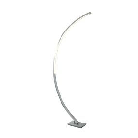 Searchlight Colton - Stehleuchte - 169 cm - 24W dimmbare LED inkl - satiniert silber