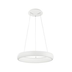 Nova Luce Albi - Hängeleuchte - Ø 41 x 120 cm - 32W dimmbare LED inkl. - sandweiß