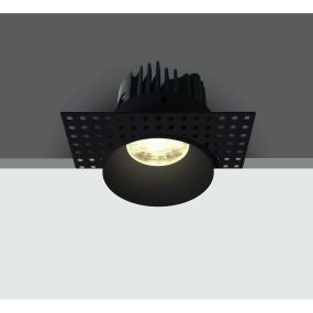 ONE Light Trimless Range - Einbaustrahler - Ø 66 mm, Ø 83 mm Einbaumaß - 7W LED inkl. - IP54 - schwarz