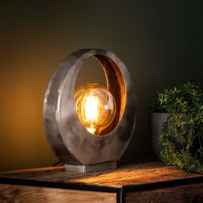 Vico Full Moon - Tischleuchte - 30 x 13 x 32 cm - Altsilber