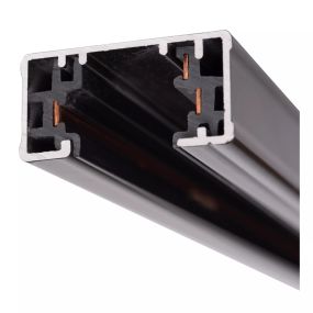 Lucide Track Aufliegende Schiene - 1-Phasen-Schienensystem inkl. Abdeckplatte - 1 Meter - 220V - Schwarz