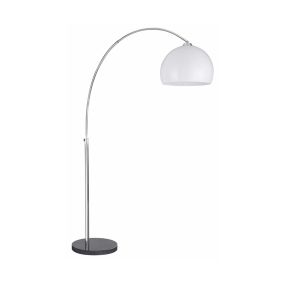 Searchlight Arcs - Stehleuchte - 180 cm - Chrom und Weiß