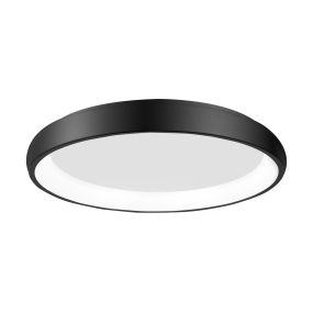 Nova Luce Albi - Deckenleuchte - Ø 61 x 8,5 cm - 50W dimmbare LED inkl. - schwarz