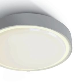 ONE Light E27 Plafo Outdoor - Außen-Deckenleuchte - Ø 26 x 9,3 cm - IP65 - grau