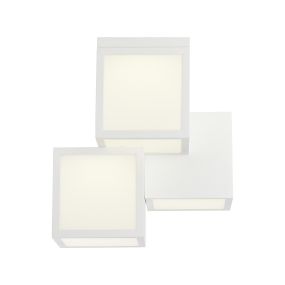 Brilliant Cubix - Deckenleuchte - 30 x 30 x 32 cm - 25W LED inkl - weiß