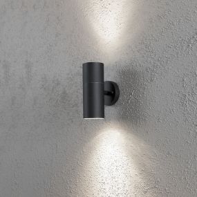 Konstsmide Up/Down - außenwandleuchte - 9 x 13 x 19,5 cm - IP44 - schwarz