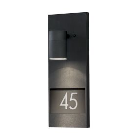 Konstsmide Modena House Number - außenwandleuchte - 16 x 11 x 41 cm - IP44 - schwarz