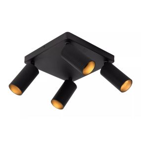 Lucide Clubs - Aufbaustrahler - 24 x 24 x 14,9 cm - schwarz