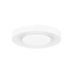 Nova Luce Pada - Deckenleuchte - Ø 40 x 5 cm - 25W dimmbar LED inkl. - Sand Weiß