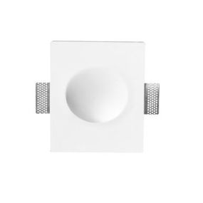 Nova Luce Cirocco - Wandeinbauleuchte - 25 x 21 cm - weißer Gips