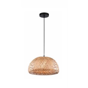 Nova Luce Scarlet - Hängeleuchte - Ø 39 x 120 cm - braun und schwarz