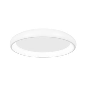 Nova Luce Albi - Deckenleuchte - Ø 61 x 8,5 cm - 50W dimmbare LED inkl. - weiß
