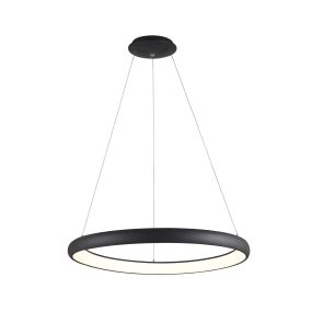 Nova Luce Albi - Hängeleuchte - Ø 81 x 120 cm - 80W dimmbare LED inkl. - schwarz