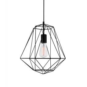 Nova Luce Pietra - Hängeleuchte - Ø 35 x 120 cm - schwarz