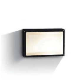 ONE Light Square E27 Outdoor - Decken-/Wandleuchte für den Außenbereich - 27,5 x 18 x 8 cm - IP54 - schwarz