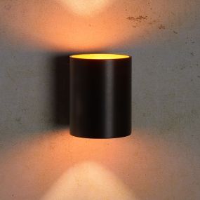 Lucide Xera I - Wandleuchte - 8 x 10 x 10 cm - gold, schwarz