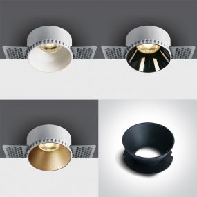 ONE Light Chillout Trimless Range - Einbaustrahler - Ø 76 mm, Ø 90 mm Einbaugröße - UNTERSCHIEDLICHE FARBEN!