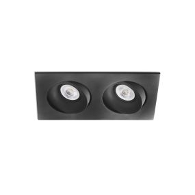 Faro Argon - Einbaustrahler - 232 x 115 mm, 220 x 102 mm Einbaumaß - mattschwarz