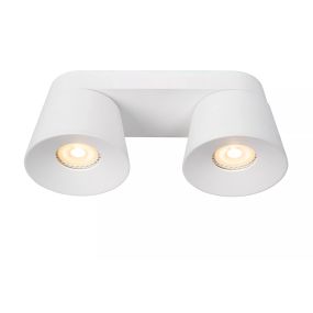 Lucide Trigono - Aufbaustrahler 2L - 22,5 x 10,5 x 9,8 cm- weiß