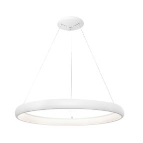 Nova Luce Albi - Pendelleuchte - Ø 61 x 120 cm - 50W dimmbare LED inkl - weiß