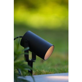 Lucide Taylor - Bodenstrahler auf Erdspieß - Ø 10 x 26 cm - IP65 - schwarz