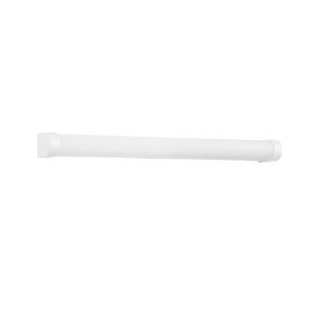 Nova Luce Noor - Wandleuchte mit Schalter - 60 x 5,2 x 7 cm - 15W LED inkl. - IP44 - weiß und chrom