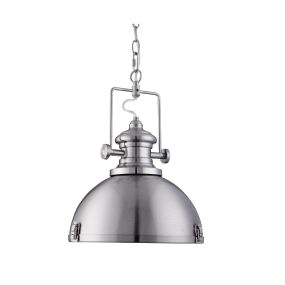Searchlight Industrial Pendelleuchten - Pendelleuchte - Ø 39 x 150 cm - satiniert silber