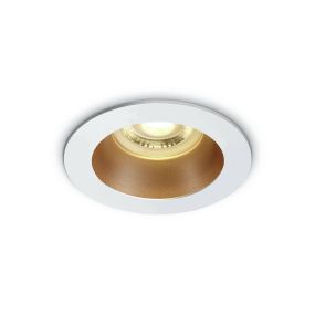 ONE Light Chill Out Range - Einbaustrahler - Ø 79 mm, Ø 70 mm Einbaugröße - weiß und Messing