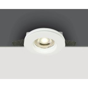 ONE Light Trimless Gypsum - Einbaustrahler - Ø 100 mm, Ø 102 mm Einbaumaß - weiß