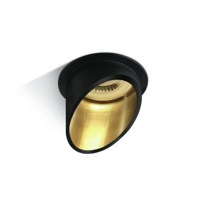 ONE Light - Einbaustrahler - Ø 68 mm, Ø 62 mm Einbaugröße - schwarz und gold