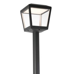 Faro Plaza - Laternenpfahl - Ø 24 x 219 cm - 24W LED inkl. - IP54 - dunkelgrau