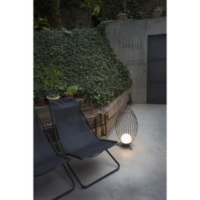 Faro Cage - Stehleuchte - Ø 13,4 x 57 cm - 12W LED inkl. - IP65 - dunkelgrau