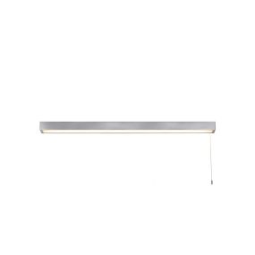 Searchlight Venti - Spiegelleuchte mit Zugschalter - 90 x 5 cm - 26W LED inkl. - IP44 - Chrom