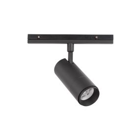 Nova Luce Lod 24V - Lichtpunkt Magnetschienensystem - Ø 6,5 x 21 cm - 20W LED inkl. - Sand schwarz
