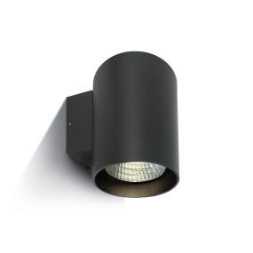 ONE Light Outdoor Wall Cylinders High Power - Außenwandleuchte - 14 x 18 x 18,5 cm - 20W dimmbare LED inkl. - IP65 - anthrazit - weiße Lichtfarbe