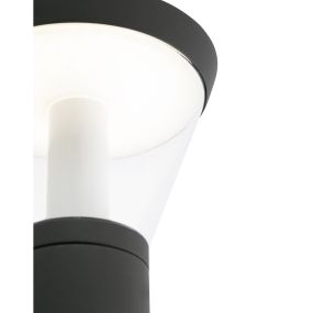 Faro Shelby - Wandleuchte - 19 x 24 x 27 cm - 10W LED inkl - IP44 - dunkelgrau