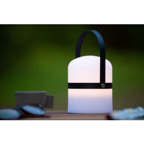 Lucide Little Joe - Außen-Tischleuchte - Ø 10 x 18,5 cm - 3 Stufen Dimmer - 3W LED inkl. - IP44 - schwarz