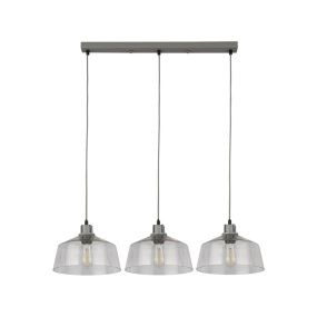 Searchlight Odeon - Pendelleuchte - 80 x 120 cm - grau